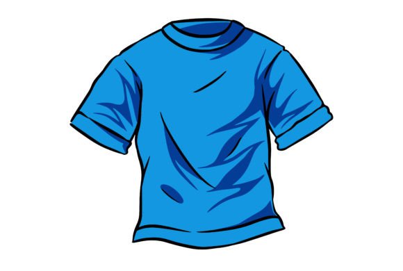 Blue Tshirt Vector Artwork: A Versatile Graphic for Designers and Creators