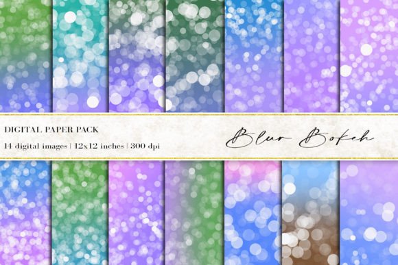 Blur Bokeh Digital Papers