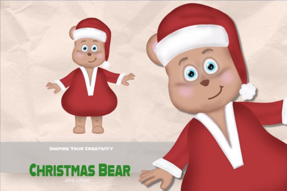 Christmas Bear - Character Cartoon