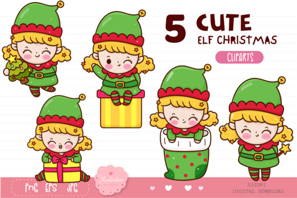 Elf Girl Christmas: The Rise of Cute Elf Clipart in Modern Holiday Design