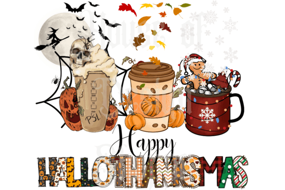 Happy Hallothanksmas PNG - A Versatile Design Asset