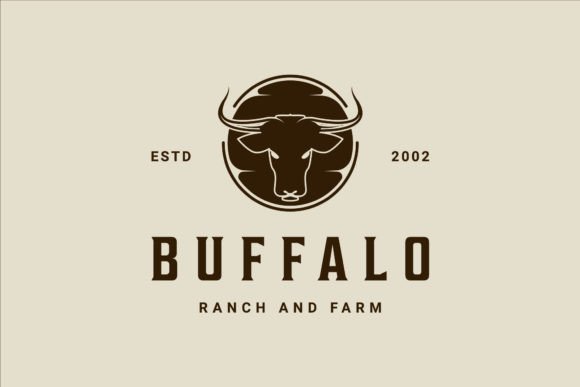 Head of Buffalo Logo Vector Vintage: A Timeless Design for Modern Use