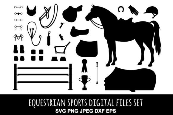 Horse Silhouette SVG PNG JPEG EPS DXF: A Versatile Design Asset for Creative Projects