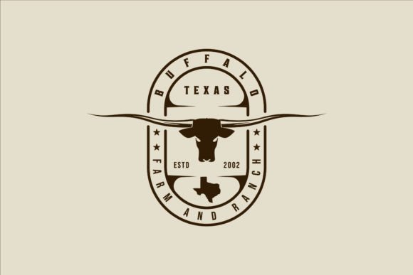 Longhorn Texas Logo Vector Vintage: A Timeless Graphic Design Asset for Your Projects