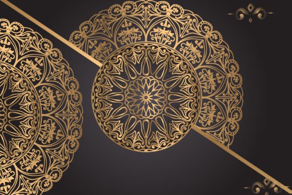 Modern Luxury Mandala Background: A Versatile Design Asset for Creative and Professional Use
