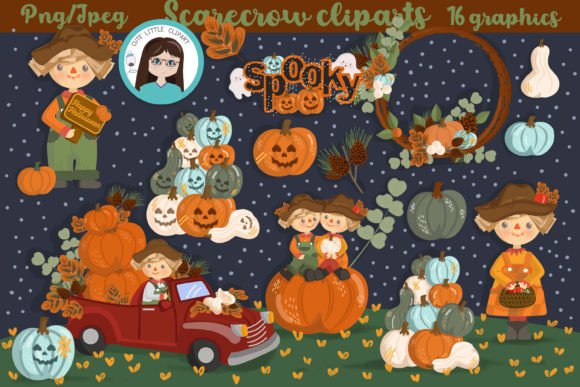 Scarecrow Cliparts: A Versatile Digital Resource for Halloween and Beyond