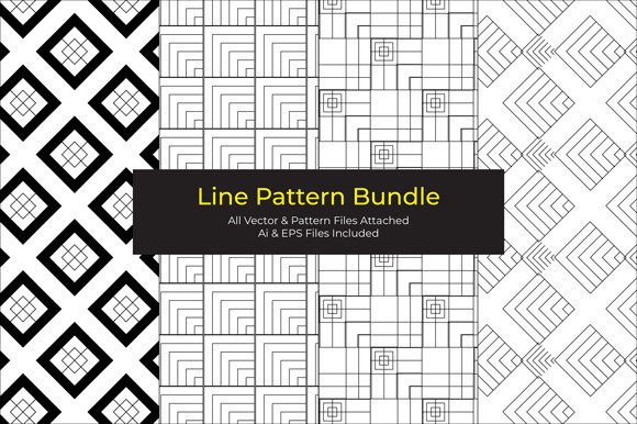 Seamless Line Pattern Bundle-4
