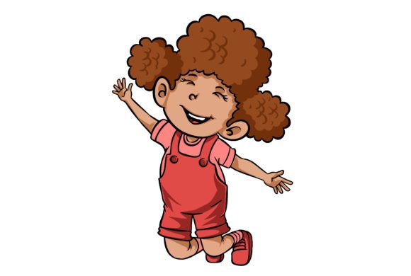 Young Girl Clipart: A Versatile Graphic for Creative Projects